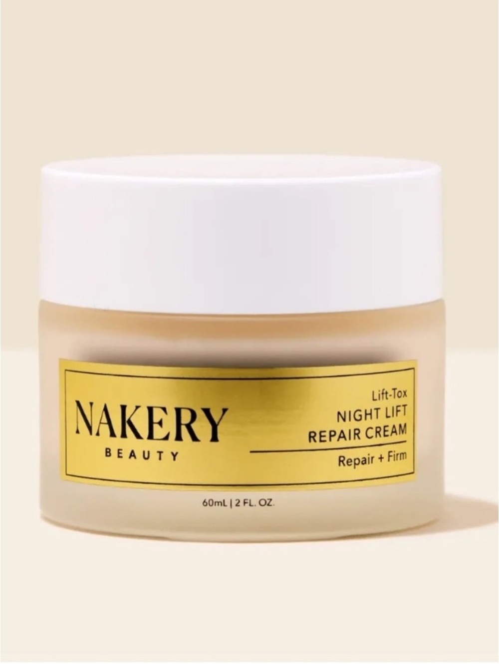 Nakery Beauty Night Lift Repair Cream with Lift-Tox 60 ml NEW